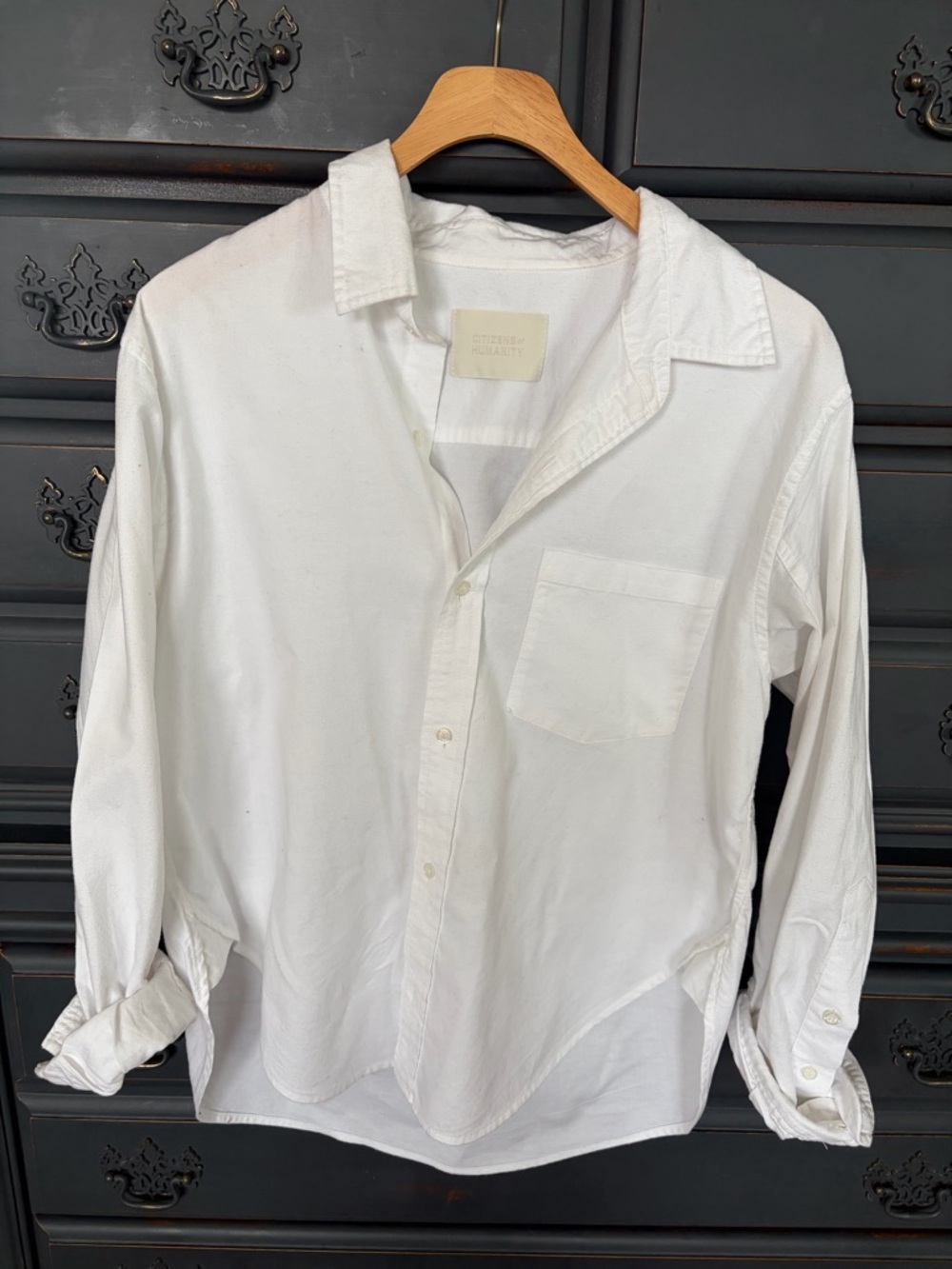 Citizens of Humanity Classic White Button-Up Shirt